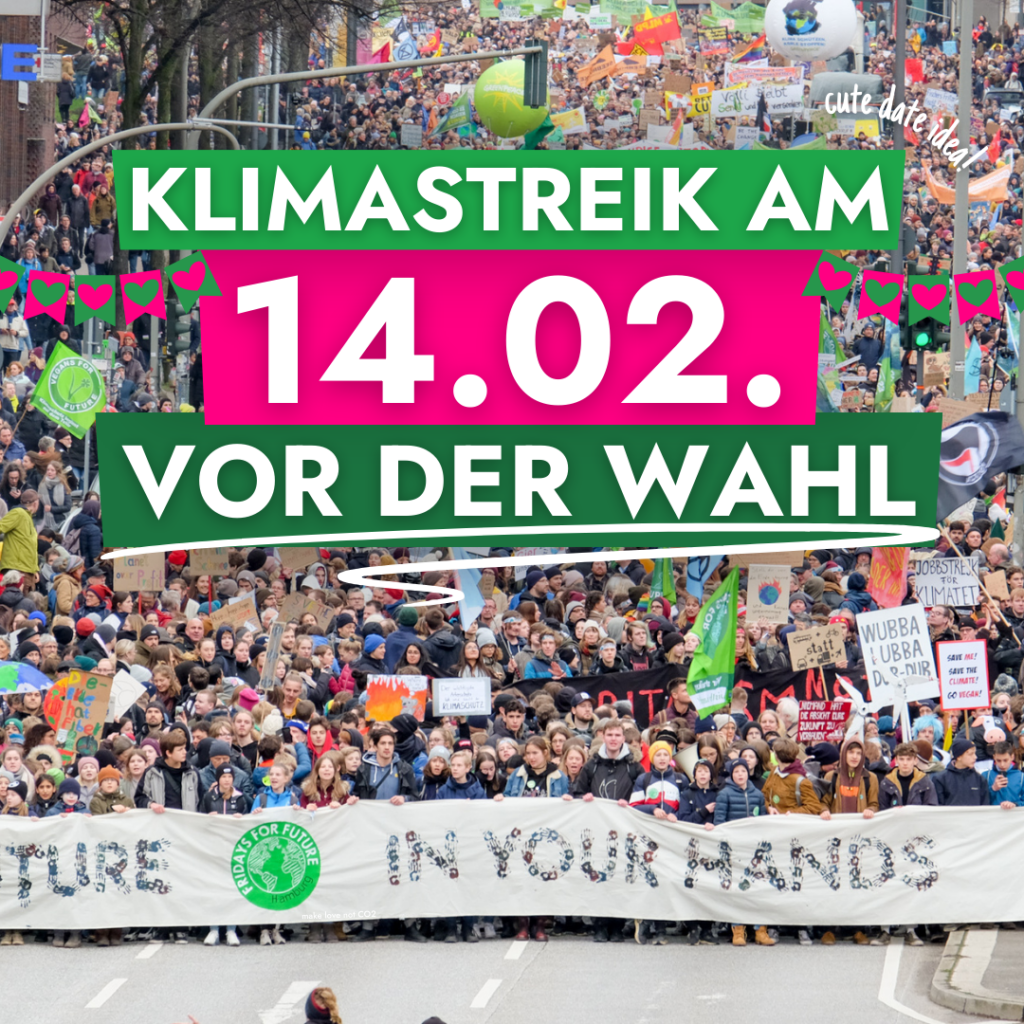 Klimastreik am valtentinstag