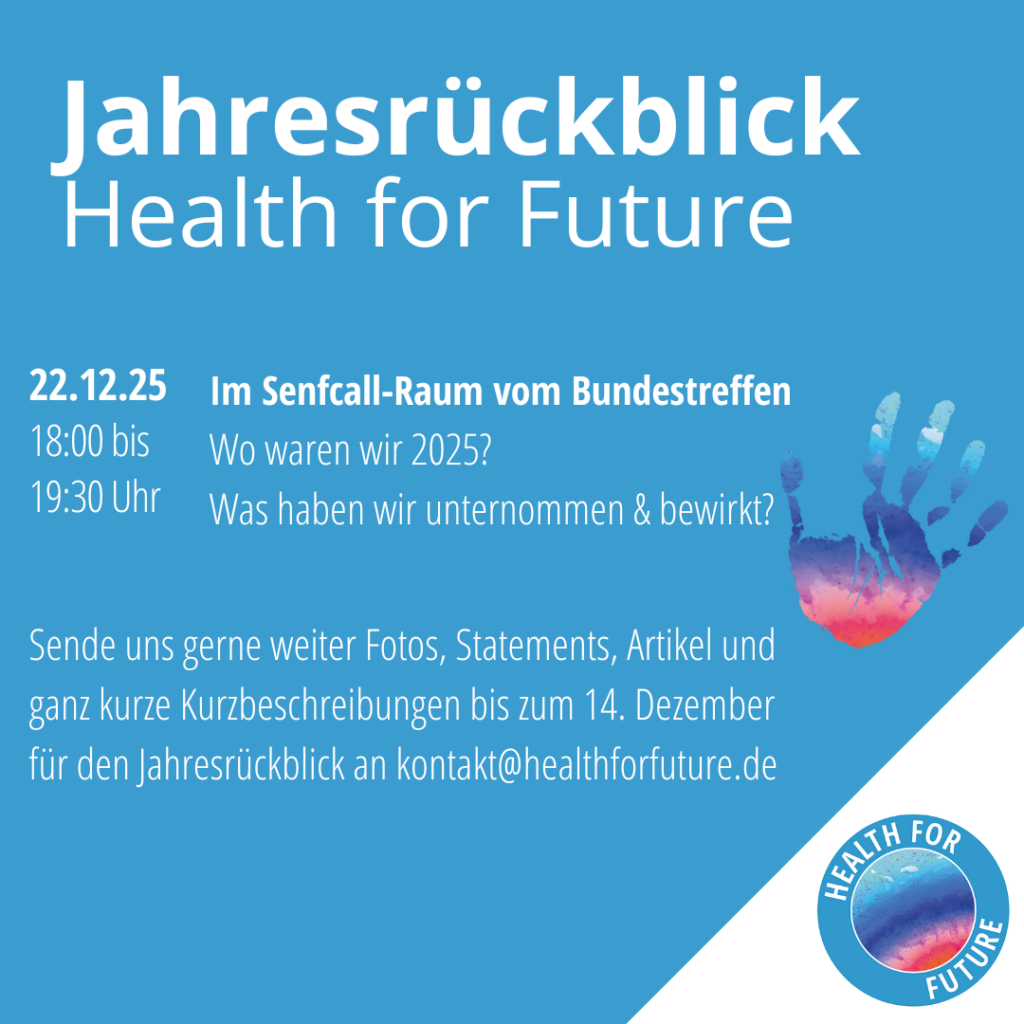 Jahresrückblick Health for Future